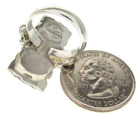 Sterling Silver Turquoise Southwestern Ring Size 5-1/2 OS59436